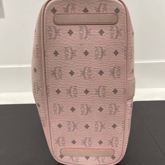 MCM Visetos Medium Liz Reversible Shopper Tote Powder Pink (JB1336) - Picture 8 of 10